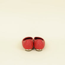 Chanel Red CC Cap Toe Ballet Flats 36.5