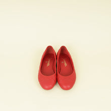 Chanel Red CC Cap Toe Ballet Flats 36.5
