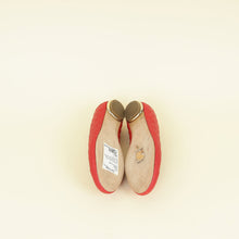 Chanel Red CC Cap Toe Ballet Flats 36.5