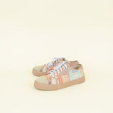 Chanel Multicolor CC Woven Tweed Low Top Sneakers 36