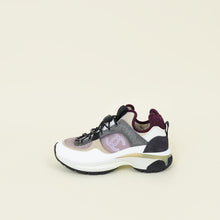 Chanel Tricolor CC Lace Up Sneakers 36