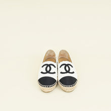 Chanel Bicolor CC Cap Toe Tweed Espadrille 36
