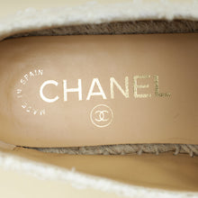 Chanel Bicolor CC Cap Toe Tweed Espadrille 36
