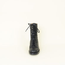 Chanel Black Lace Up Ankle Boots 36