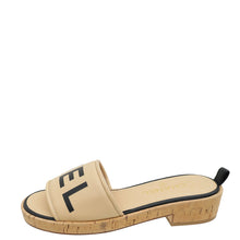 Chanel Beige Chanel Logo Mules Sandals 37.5