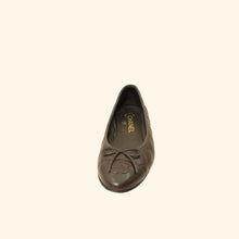 Chanel Brown CC Cap Toe Quilted Flat Ballerina 37.5