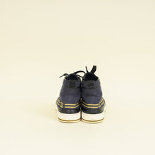 Chanel Navy Blue CC High Top Sneaker