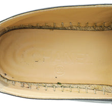Chanel Black CC Cap Toe Espadrille 37