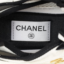 Chanel Bicolor CC Lace Up Sneakers 37.5