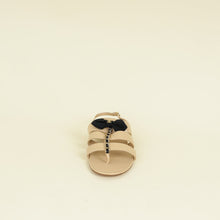 Chanel Beige CC Chain Bow Sandal 37