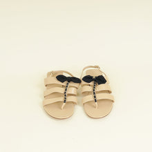 Chanel Beige CC Chain Bow Sandal 37