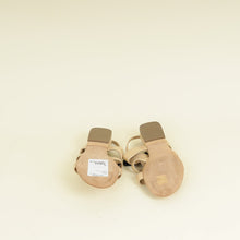 Chanel Beige CC Chain Bow Sandal 37