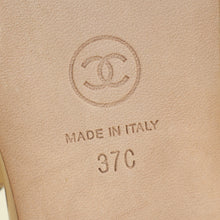 Chanel Beige CC Chain Bow Sandal 37