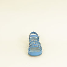 Chanel Blue CC Charm Chain Sandal 37