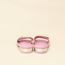 Chanel Lilac CC Twist Lock Quilted Slide Sandal 38.5