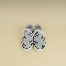 Chanel White 2018 Interlocking CC Logo Sneakers 38.5