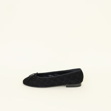Chanel Black CC Cap Toe Ballet Flats 38.5