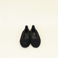 Chanel Black CC Cap Toe Ballet Flats 38.5