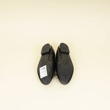 Chanel Black CC Cap Toe Quilted Ballerina 38.5