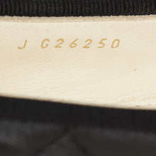 Chanel Black CC Cap Toe Quilted Ballerina 38.5