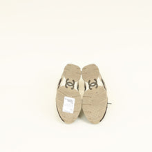 Chanel Brown CC Lace Up Sneakers 38.5