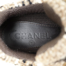 Chanel Brown CC Lace Up Sneakers 38.5