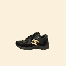 Chanel Black CC Sneakers 38