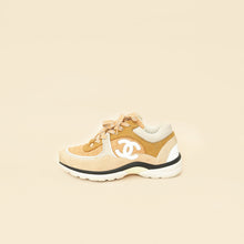 Chanel Beige CC Sneakers 38