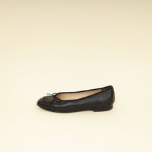 Chanel Black CC Ballet Flats 38