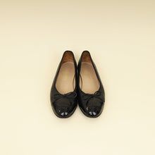 Chanel Black CC Ballet Flats 38