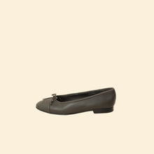 Chanel Brownish Grey CC Ballet Flats 38