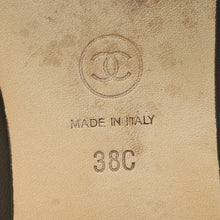 Chanel Brownish Grey CC Ballet Flats 38