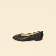 Chanel Black CC Ballet Flats 38