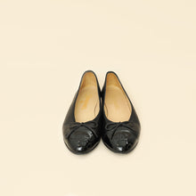 Chanel Black CC Ballet Flats 38