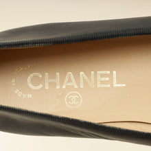 Chanel Black CC Ballet Flats 38