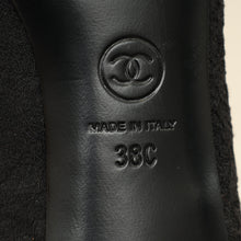 Chanel Black Lace Camellia 40mm Pumps 38
