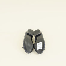 Chanel Navy Blue CC Cap Toe Ballet Flats 38C