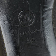 Chanel Black CC Cap Toe Flat Ballerina 38