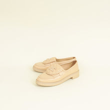 Chanel Beige CC Pocket Quilted Moccasin Loafer 38