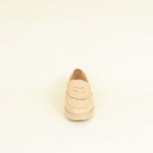 Chanel Beige CC Pocket Quilted Moccasin Loafer 38