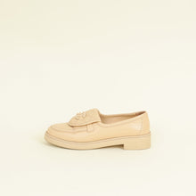 Chanel Beige CC Pocket Quilted Moccasin Loafer 38