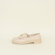 Chanel Beige CC Pocket Quilted Moccasin Loafer 38C