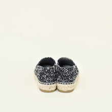 Chanel Black CC Cap Toe Espadrille 38C