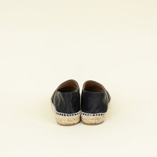 Chanel Black CC Flat Espadrille 38