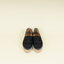 Chanel Black CC Flat Espadrille 38