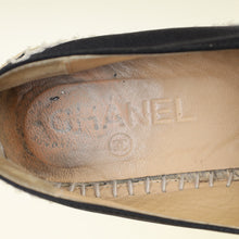 Chanel Black CC Flat Espadrille 38