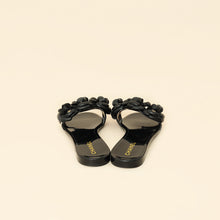 Chanel Black Camellia CC Slides 38