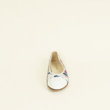 Chanel White Multicolor CC Printed Ballet Flats 39.5