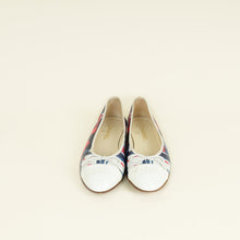 Chanel White Multicolor CC Printed Ballet Flats 39.5
