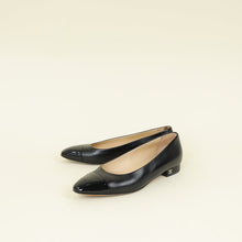 Chanel Black CC Cap Toe Ballerina 39
